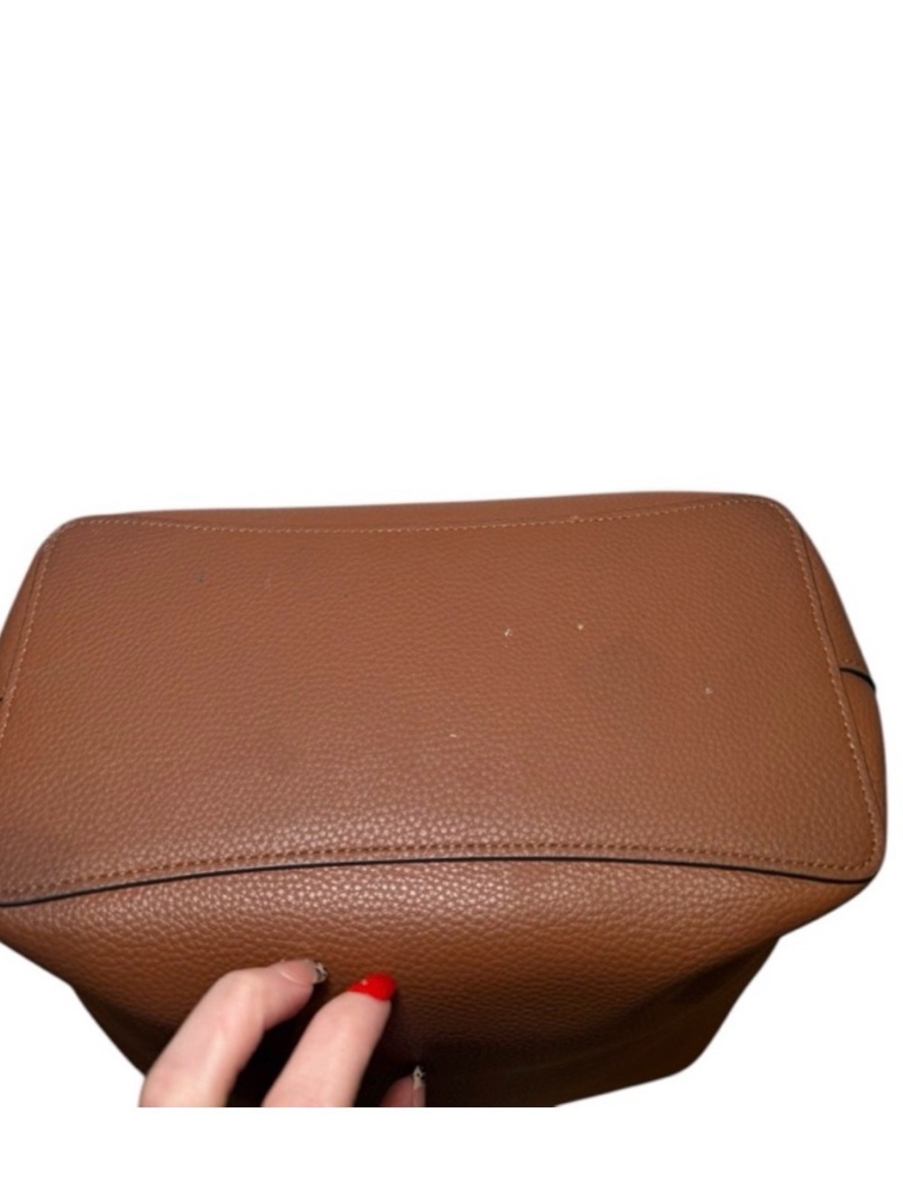 Coach Town Bucket Bag in Saddle Tan (91122) with Crossbody Strap Neutral Color - Picture 7 of 14